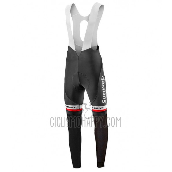 Sunweb Cycling Jersey Bib Tight 2017 Long Sleeve White